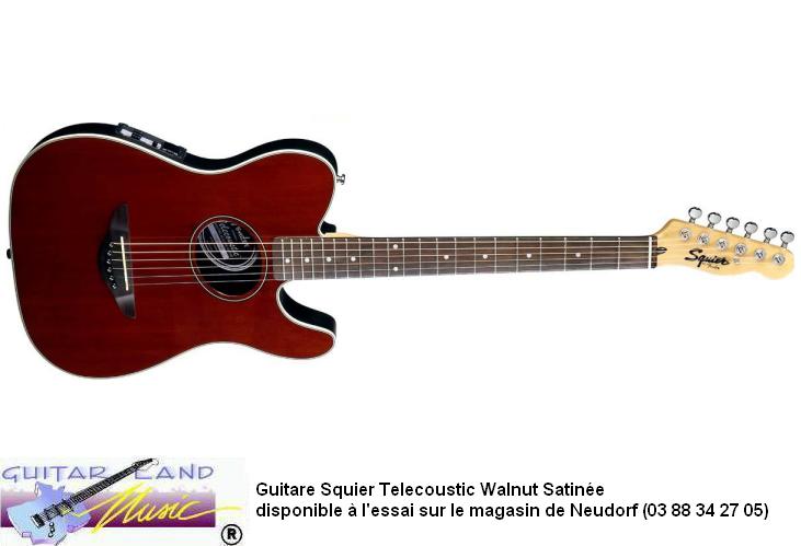 Guitare Squier Telecoustic Walnut Satin Electro